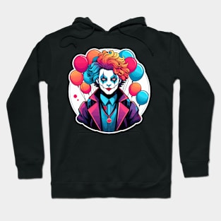 Clown Halloween Illustration Hoodie